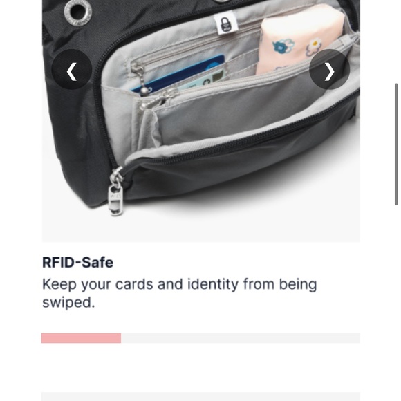 Secured Anti- left Baggallini   Crossbody  Bag - Picture 3 of 16